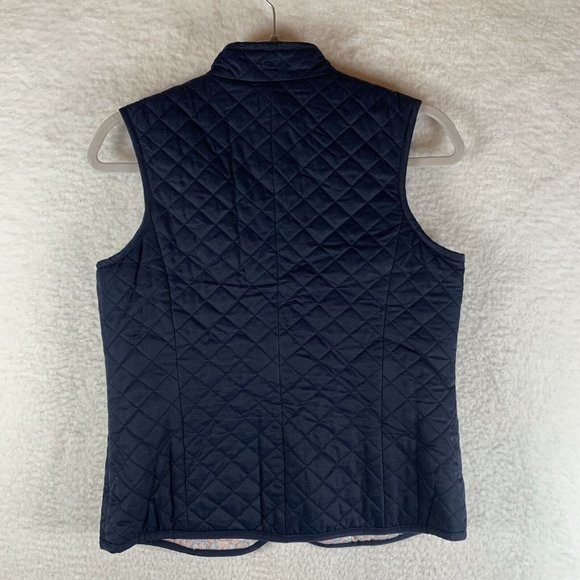 Vineyard Vines Vest Women's Small Navy Pink Full Zip Reversible Nautical 7617 - Picture 6 of 10